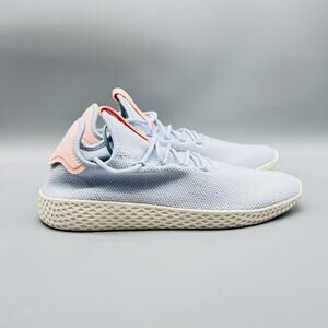 Adidas Shoes Women 10 Blue Knit Pharrell Williams Tennis Hu Aero Trainer Sneaker